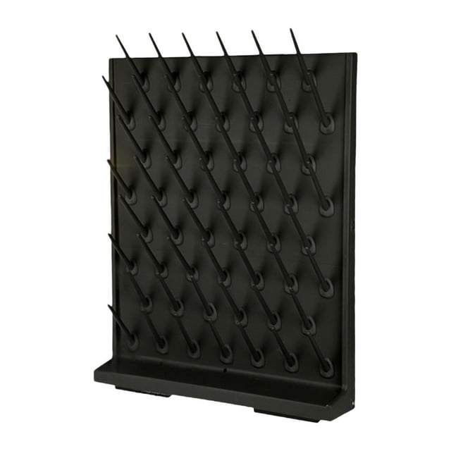koolsoo Lab Drying Rack Countertop Lab Drying Draining Rack for Laboratory Glassware Black