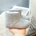 thumbnail image 4 of breaise Boys Girls Fuzzy Boots Baby Kids Fleece Lined Snow Shoes Warm Cozy Winter Boots for Toddler, 4 of 6