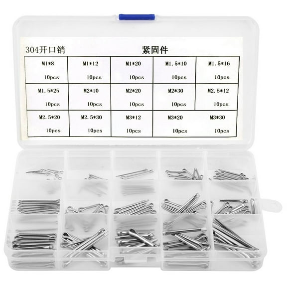Split Cotter Clip Pins, 150 Pcs Cotter Pin, Clip Key Fastner Fitting Cotter Pin Key For Power Equipment Hitch Pin Lock System Automotive