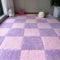 thumbnail image 7 of 10Pcs Plush Foam Floor Mat,Plush Interlocking Carpet Tiles,Anti-Slip Square Puzzle Floor Mat,EVA Foam Area Rugs for Bedroom Playroom, 7 of 7