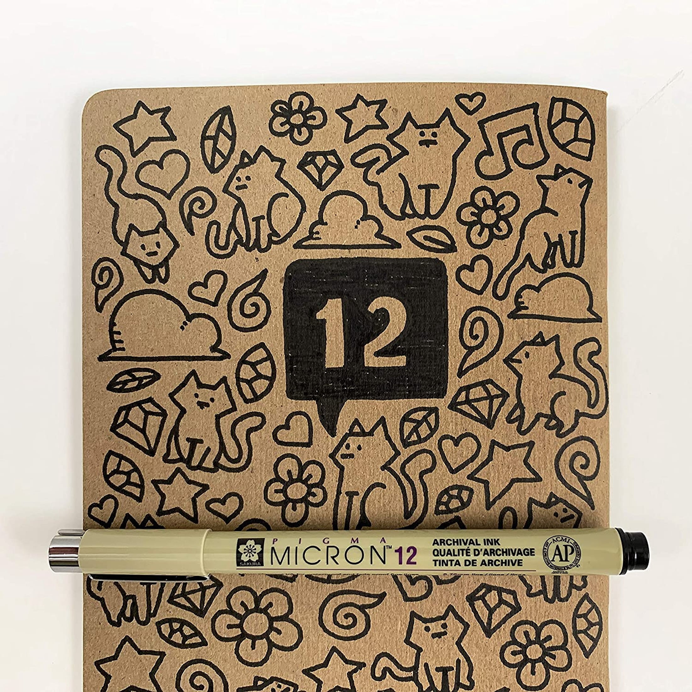 SAKURA Pigma Micron Fineliner Pens - Archival Black Ink Pens - For Writing, Drawing, or Journaling - Assorted Point Sizes - 16 Pack
