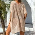thumbnail image 6 of New Arrivals AXXD Womens Swimwear Cover Ups Swimsuits Bathing Suit Knit Cover Up Beach Pool Swimwear Crochet Dress, 6 of 8