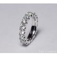 thumbnail image 4 of Women's Diamond Eternity Band Ring in Solid 950 Platinum - 3.10 Carats - AGI Certified - Finger Size 5.5, 4 of 6