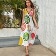 thumbnail image 3 of Pastel Rainbow Lollipop Sleeveless Dress Summer Women Clothes Dress for Pregnant Women Dresses, 3 of 9