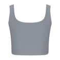 thumbnail image 5 of AherBiu Workout Tops for Women Ribbed Cropped Yoga Tank Tops Stretchy Slim Sleeveless Top Tee Shirts, 5 of 6