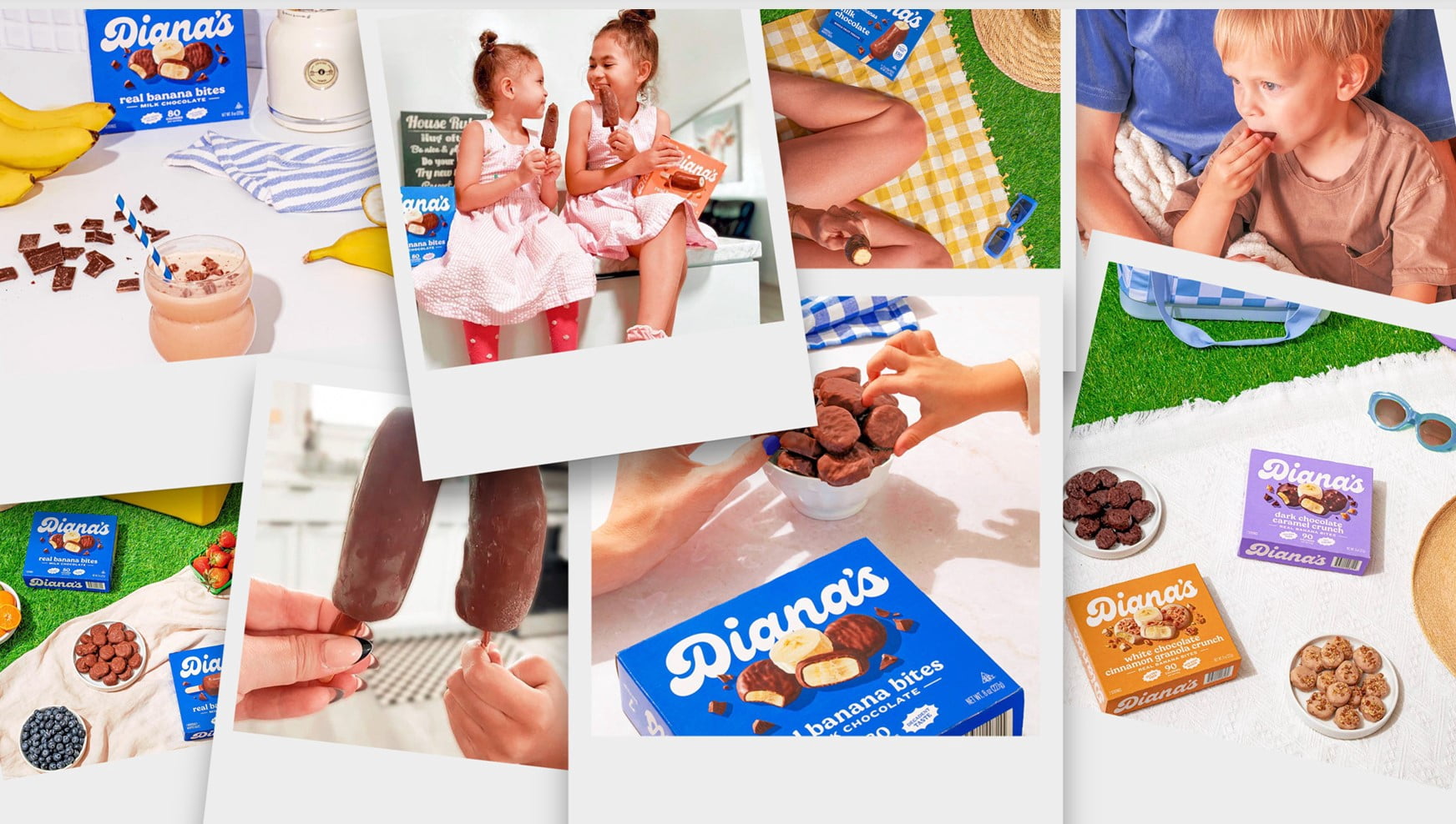 Diana's Naturally Gluten Free Milk Chocolate Frozen Fresh Fruit Banana Bites