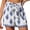 Printed, variant on Gsakboxl Linen Pants Women High Waisted Wide Leg Printed Shorts Tie Drawstring Baggy Lightweight Cotton Graphic Summer Beach Casual Shorts L