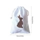 thumbnail image 3 of Bolsas de dulces con cordón de conejito de Pascua | Bolsas de tela verde y marrón para recuerdos de fiesta infantiles | Bolsas reutilizables para búsquedas de huevos de Pascua, fiestas de cumpleaños, 3 of 6