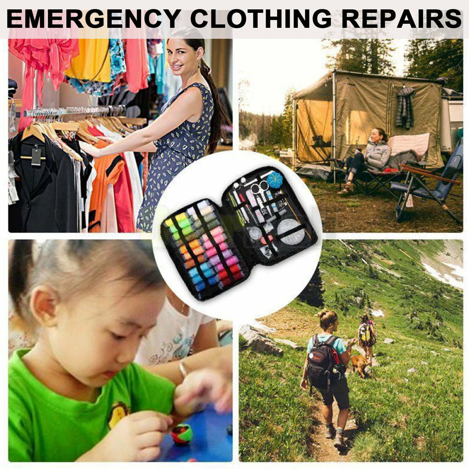 Sewing Kit, Premium Sewing Supplies, Anti-Scratch Durable Sewing Kits for  Adults, Sewing Kits Set Suitable for Travel, Emergency, Beginner, Kids,  Home