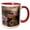 Red/White, variant on 3drose, Dwarf Caiman Lizard, Reptile - Na02 Cad0039 - Claudia Adams, 15oz Mug