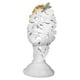 thumbnail image 2 of Escultura de rostro femenino, estante, escultura, decoración, adorno de resina, rostro abstracto Blanco, 2 of 9