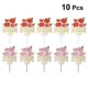 thumbnail image 2 of 10 piezas Inserto para pastel de rosa, 2 of 3
