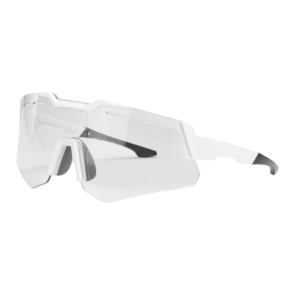 Sport Sunglasses Cycling Polarized Sun Glasses for Men Women Mountain Bike Driving Fishing Running, Clear Gray/Clear White