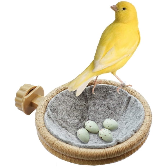 Soft Felt Bird Nest 4.5” Comfortable Roosting & Hatching Nest for Canary Finch Parrot Pet Birds