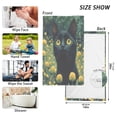 thumbnail image 4 of joogoo 2 PCs Hand Towels Sets Cat in Flower Cotton Face Towel Bathroom Decorative, 4 of 7