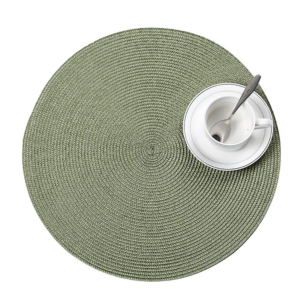 Set of 4 Placemats Knitted Placemat 15'' Diameter Round Dinner Mat