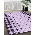 thumbnail image 3 of Ahgly Company Machine Washable Indoor Rectangle Transitional Purple Violet Purple Area Rugs, 8' x 12', 3 of 7