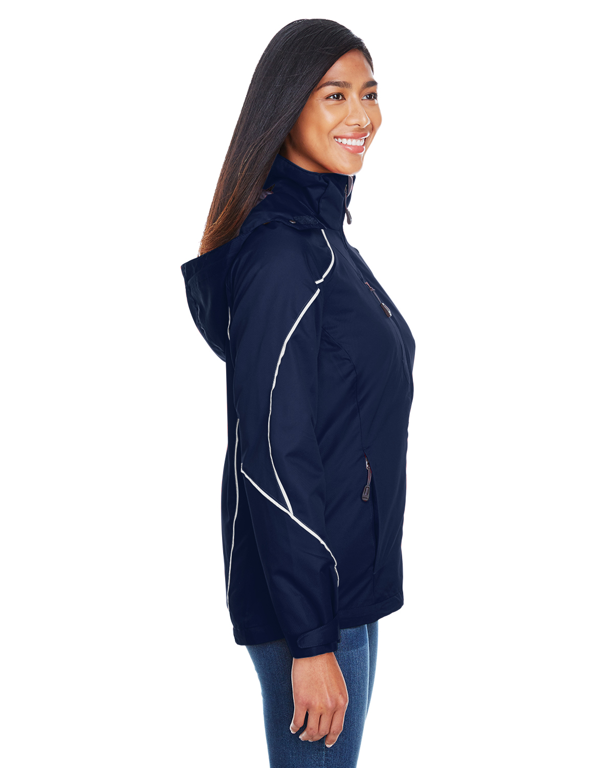 Ladies' Angle 3-in-1 Jacket with Bonded Fleece Liner - NIGHT - XS - image 3 of 3