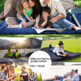 thumbnail image 2 of CNKOO JINGT Extra Thick Lightweight Inflatable Camping Mattress - Quick Inflate & Portable Double navy blue, 2 of 9