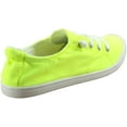 thumbnail image 2 of Soda Zig-S Neon Yellow Canvas Slip On Rounded Toe Lace Up Fashion Sneakers (Neon Yellow, 7), 2 of 3