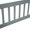 Grey, variant on White full-size floor bed with fence design - Guarantee safety and easy in-out