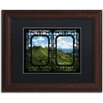 Trademark Fine Art "Window Wall" Canvas Art by Philippe Hugonnard, Black Matte, Wood Frame