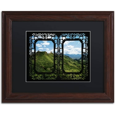 Trademark Fine Art "Window Wall" Canvas Art by Philippe Hugonnard, Black Matte, Wood Frame