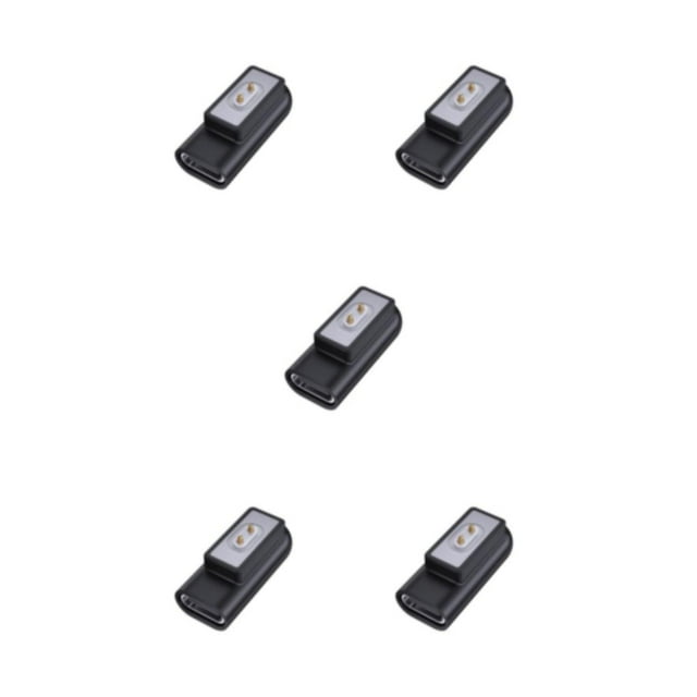 yingyy Durable Magnetic Adapter Charger For Redmi Smart Band 2 And Redmi Watch 3 Type C To Charging Adapter Black 5Set