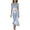 Light Blue, variant on Short Sleeve Floral Dress for Women Off-Shoulder Fitted Midi Bodycon Dress with Floral Print for Cocktail Parties Woven Fabric Summer