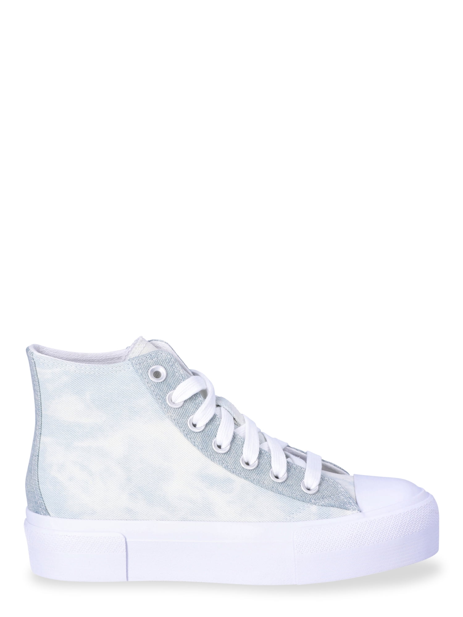 No Boundaries Platform Lace Up High Top Sneakers, Women’s