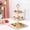 White, variant on Square Three-Tier Serving Tray Set for Desserts
