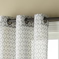 thumbnail image 3 of Lanco Stanley Sheer Window Curtain Panel with Grommet Top, White Black, 37 x 84" (Set of 2), 3 of 5