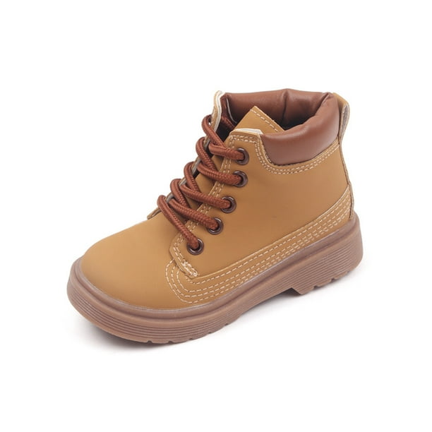 Kids brown combat clearance boots