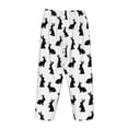 thumbnail image 5 of Goofa Black Rabbit Printed Soft Pajama Pants for Women, Wide Leg Comfy Casual Lounge Yoga Pants-Large, 5 of 9