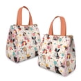 thumbnail image 2 of Dogs with Party Hats and Flowers Insulated Lunch Bag for Women & Adults,Large Portable Soft Cooler Lunch Bag,Thermal Food Storage Tote with Pearl Cotton,8.66L,8.75x5.75x9.5 Inch, 2 of 6