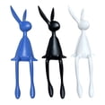 thumbnail image 5 of Dserhfy Sitting Rabbit Figurine Long-legged Bunny Resin Statue Animal Sculpture Home Office Bookshelf Desktop Easter Decoration Ornament, 5 of 8