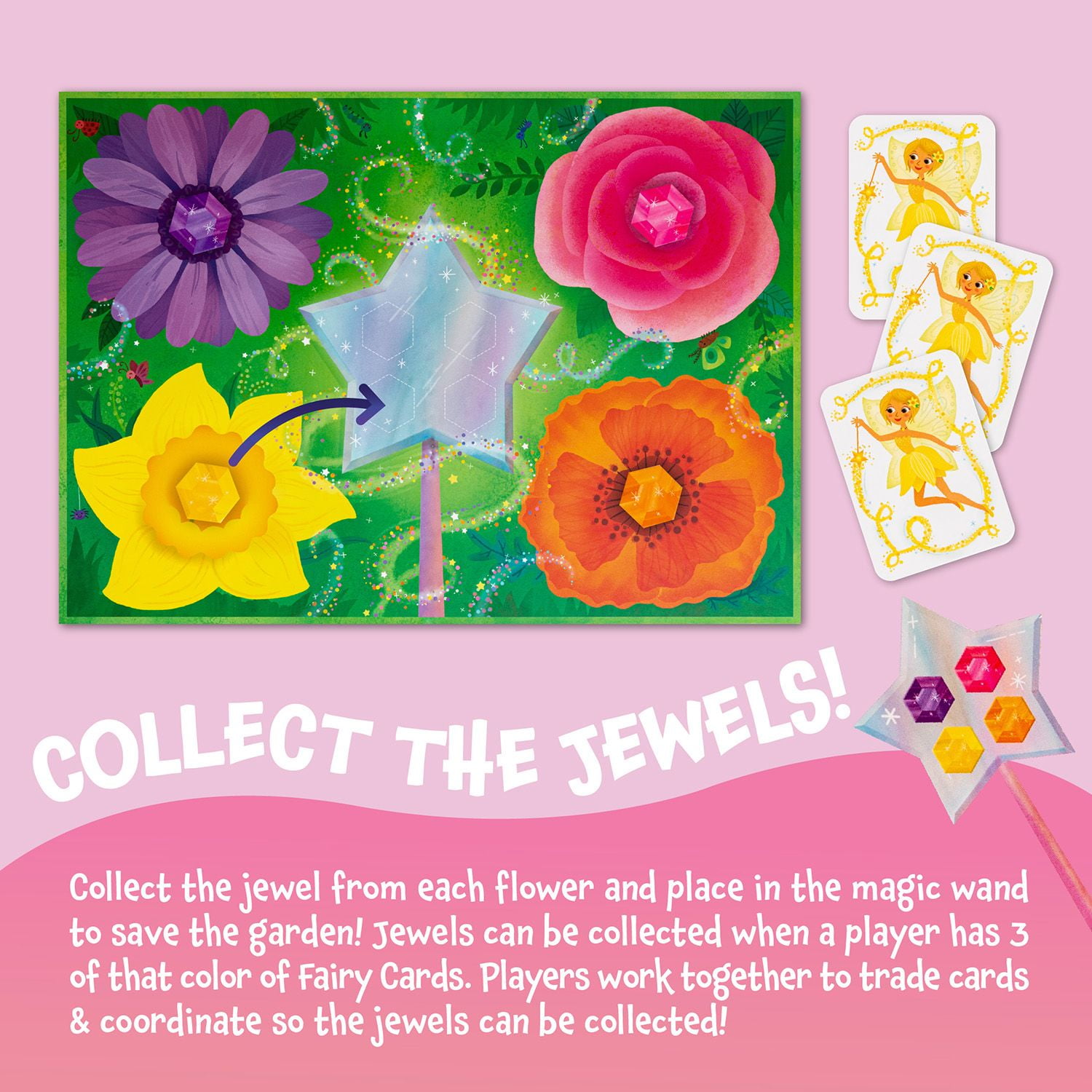 Peaceable Kingdom The Fairy Match Game, An Enchanting Board Game for 2-6 Kids Ages 5 and Up