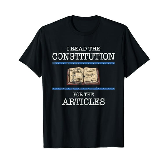 History Teachers Read the Constitution Distressed Funny T-Shirt