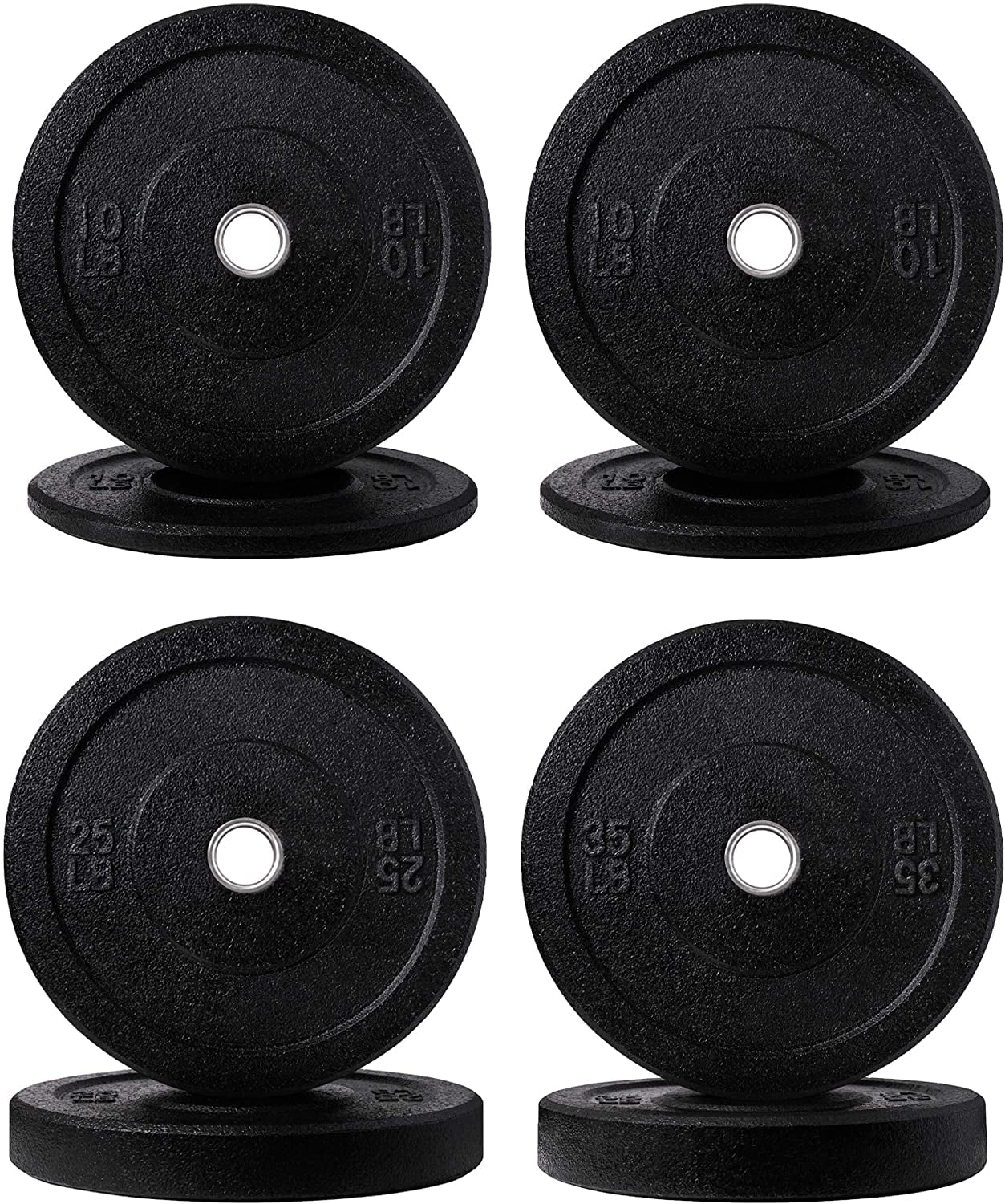 Stainless Steel Inserts Strength Training Plates Weight Lifting Plates Zion Fitness Magma 2 Inch Lb Crumb Bumper Plates Set Olympic Weight Plates Rubber Bumper Weight Plate Pair 