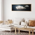thumbnail image 4 of IDEA4WALL Extra Large Framed Canvas Print Wall Art Artistic Cloud Pastel Artwork Nature Wilderness Antique Retro Fine Art Decorative Relax/Calm for Home Decoration - 60"x20", 4 of 5