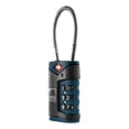 thumbnail image 3 of Cable Lock Lewis N. Clark de la TSA Cable Lock, cable de acero azul de 70 mm, 3 of 6