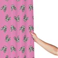 thumbnail image 3 of Shower Curtain, Dog Boston Terrier pink cute Waterproof Fabric Plastic Shower Curtain, Drying Fast Bathroom Curtain with 9 Buttonholes, Ruffle Shower Curtain 60x72in, 3 of 8