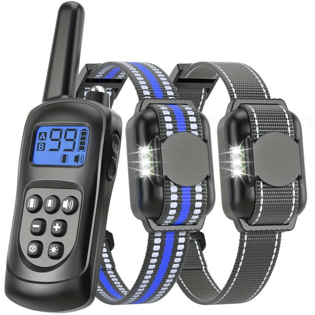 CNKOO Vibration Training Dog Collar 2-Speed Adjustable 3-Level Intensity USB Rechargeable Nylon Material with Remote Control for Small to Medium Dogs 36V Max Voltage Lithium Polym