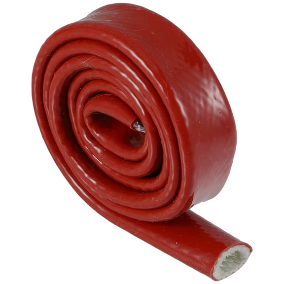 1/2" ID 3ft Heat Shielded Fire Sleeve Silicone Coated Fiberglass Tape for Car Hose Lines Wires Electrical Wiring Red