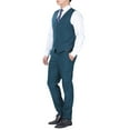 thumbnail image 5 of Cloudstyle Men's 3-Piece 2 Buttons Slim Fit Solid Color Jacket Smart Wedding Formal Suit, 5 of 7