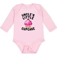 thumbnail image 3 of Inktastic Uncles Little Cupcake Girls Long Sleeve Baby Bodysuit, 3 of 5