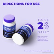 (3 Pack) Nerve Defender – Natural Daily Support Blend for Nerves, Memory & Focus |NerveDefender Easy-to-Take Capsules (180 Capsules)