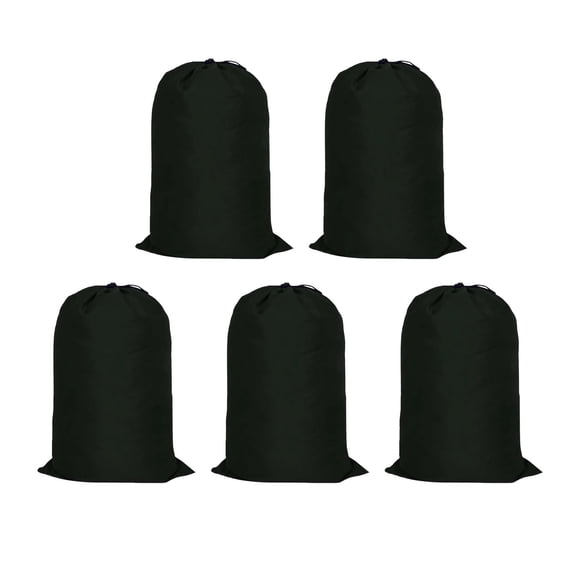 5 bolsas de lavandería con cordón, cesto plegable e impermeable Oxford 48cm x 58cm