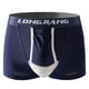 thumbnail image 2 of Ceisia Men's Solid Color Knitted Cotton Boxer Briefs, U-Shaped Pouch High Elasticity Breathable Underwear for Men Dark Blue XL Gifts, 2 of 6