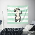 thumbnail image 4 of Daiia Cute Raccoon Pattern Tapestry 60x51 Inches Wall Hanging Tapestry Artistic Wall Hanging Bedroom Wall Decor Living Room Tapestry Dorm Room Decor, 4 of 9